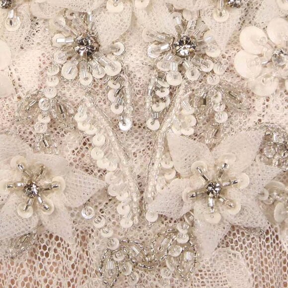 Isabelle Armstrong Willow Wedding Dress Sz 10 Lace, Beads, Tulle Bridal Gown - Picture 11 of 12